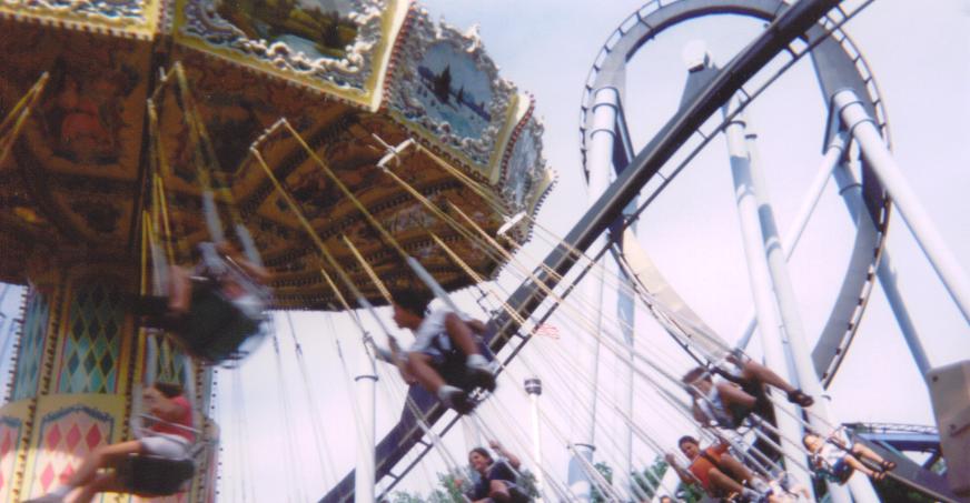 Kristine looking over park