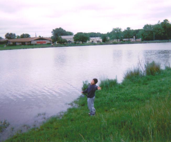 Mike fishing